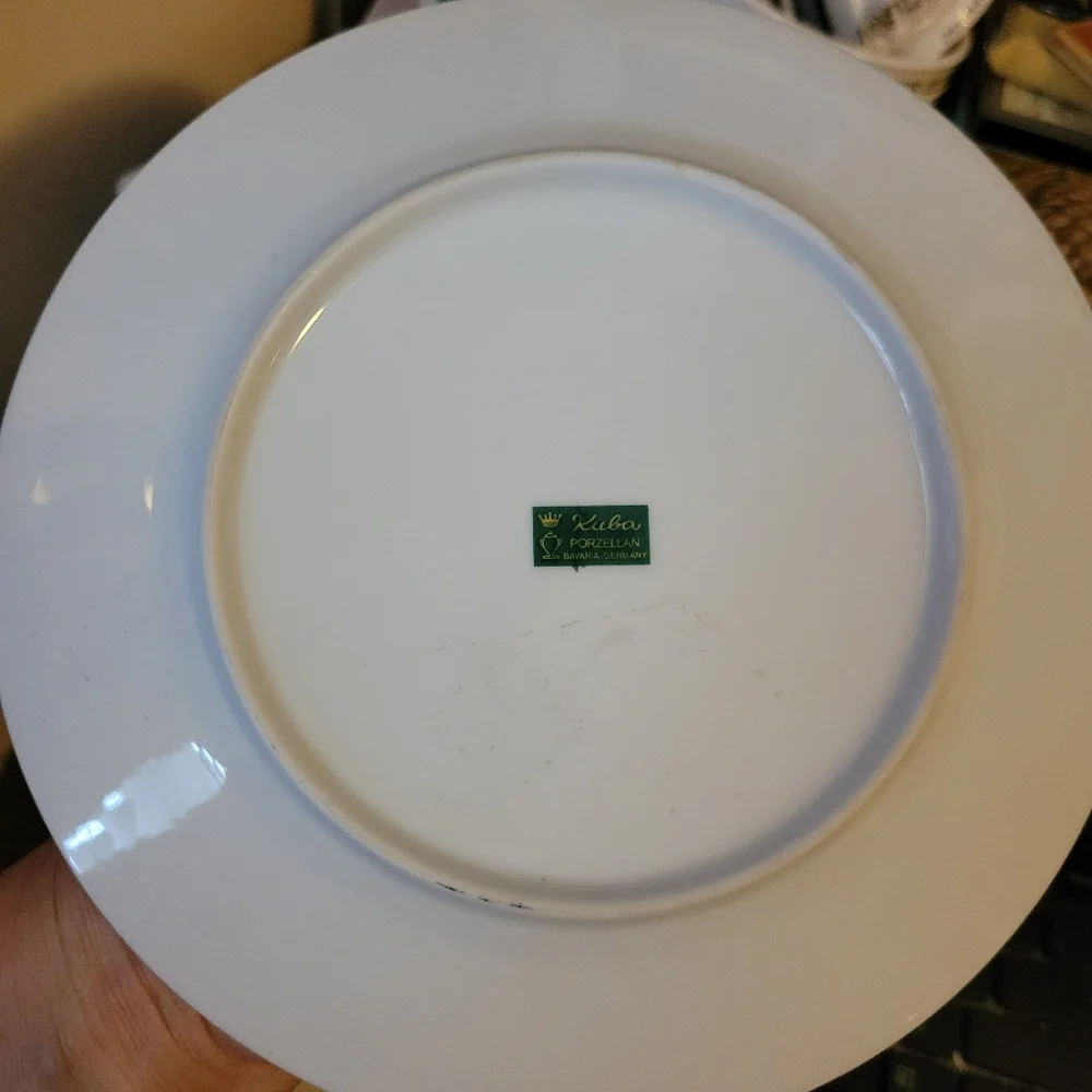 Kuba Bavaria Germany Butterfly Plate Porcelain ~ Pretty! ~ EUC ~ Nature Cottage